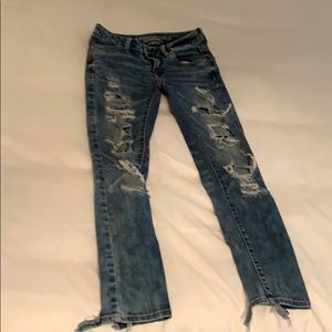 AE distressed denim